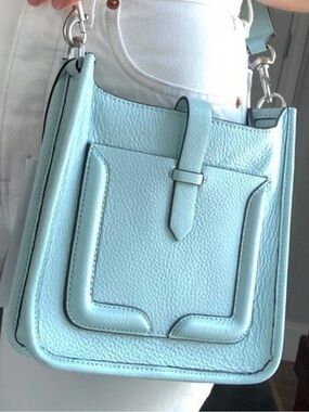Rebecca Minkoff Micro Regan Crossbody – Sea Glass Mint Pebbled Leather